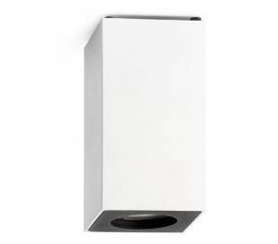 Plafond en aluminium et intérieur en acier SQUAD GU10 blanc mat