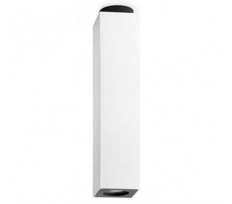 Plafond en aluminium et intérieur en acier SQUAD GU10 blanc mat