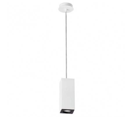 SQUAD aluminium et acier mat à l'intérieur GU10 blanc Pendentif plafond