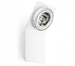 Appliquer la paroi du projecteur en aluminium et acier JESSY intérieur blanc mat LED
