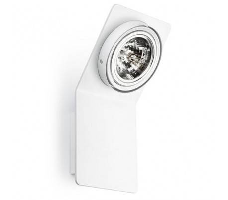 Appliquer la paroi du projecteur en aluminium et acier JESSY intérieur blanc mat LED