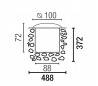 Appliquer en acier et en aluminium injecté. pour encastré LED-18 pour extérieur en acier inoxydable. EDISON LED
