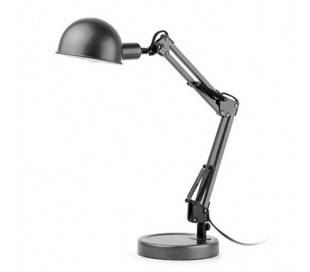 Lampe de bureau E14 gris métal intérieur BAOBAB