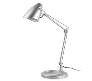 Lampe de bureau E14 gris intérieur en PVC ARIEL