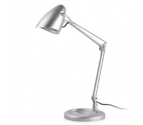 Lampe de bureau E14 gris intérieur en PVC ARIEL