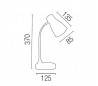 Polycarbonate recouvert de bureau LED rouge Lampe d'Aladin