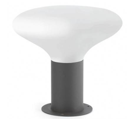 Extérieur Beacon aluminium moulé gris foncé BLUB E27 + Blanco