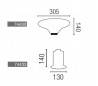 Extérieur Beacon aluminium moulé gris foncé BLUB E27 + Blanco
