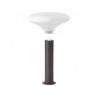 Marquage gris foncé extérieur en aluminium moulé BLUB E27 + Blanco