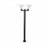 En aluminium moulé BLUB externe 2 lampe E27 gris foncé + Blanco