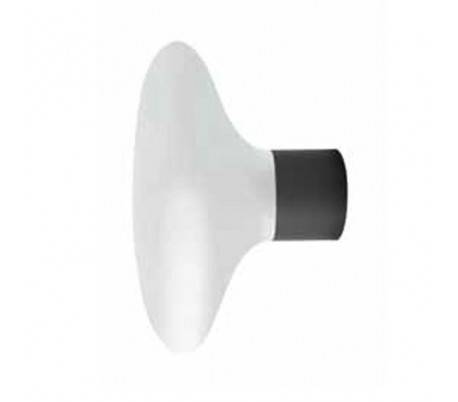 Appliquer en aluminium moulé BLUB couleur extérieure gris foncé E27 + Blanco