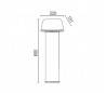 Marquage en aluminium meurent SENTINEL externe couleur blanc mat E27