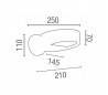 Appliquer aluminium HURON brun foncé sur G24d-1 L 1