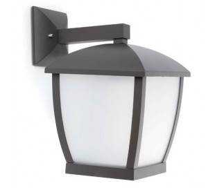 Appliquer aluminium WILMA sur gris foncé E27
