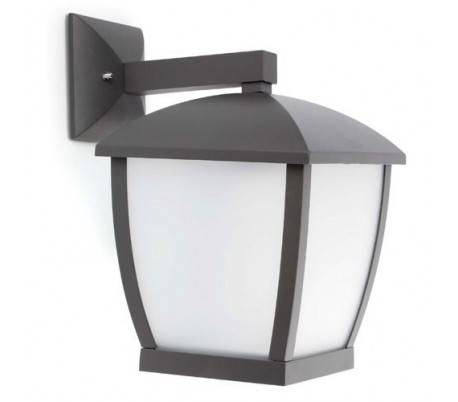 Appliquer aluminium WILMA sur gris foncé E27