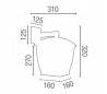 Appliquer aluminium WILMA sur gris foncé E27