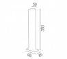En aluminium moulé HEVIA marque pour couleur grise LED externe