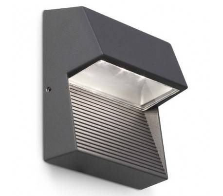Appliquer aluminium injecté TORLA extérieur LED gris foncé