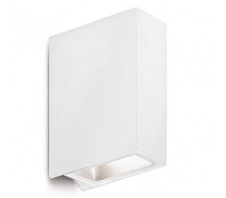 Appliquer aluminium injecté menton extérieur LED blanche