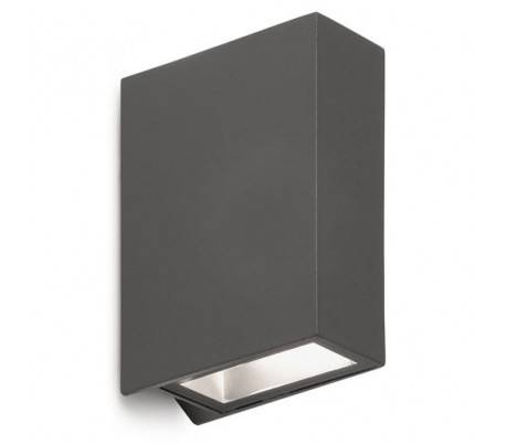 Appliquer le menton en aluminium injecté extérieure LED gris foncé