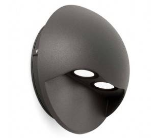 Appliquer aluminium injecté WILLY extérieur LED gris foncé