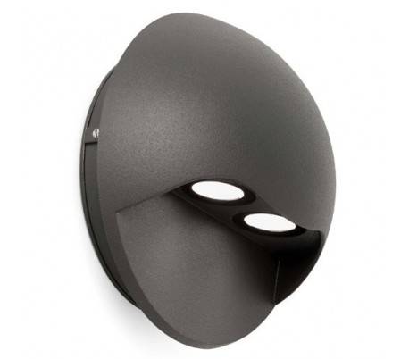 Appliquer aluminium injecté WILLY extérieur LED gris foncé