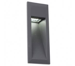 KABOUL gris foncé extérieur en aluminium léger LED encastrés