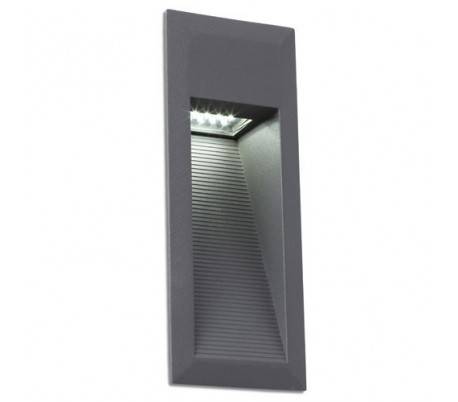 KABOUL gris foncé extérieur en aluminium léger LED encastrés