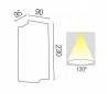 KABOUL gris foncé extérieur en aluminium léger LED encastrés