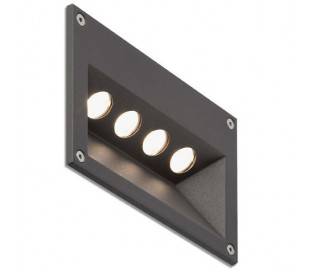 CITRUS-4 gris foncé en aluminium injecté extérieur encastré à LED