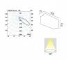 CITRUS-6 aluminium injecté sombre lumière extérieure gris encastré à LED