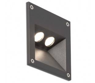 CITRUS-2 en aluminium injecté gris foncé extérieur encastré à LED