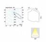 CITRUS-2 en aluminium injecté gris foncé extérieur encastré à LED