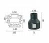 Appliquer en acier inoxydable 304 CROSBY Redondo nickel mat LED encastrés lumière froide externe
