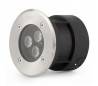 Downlight extérieure nickel mat en aluminium 19 LED lumière chaude