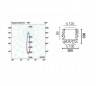 Downlight extérieure nickel mat en aluminium 19 LED lumière chaude