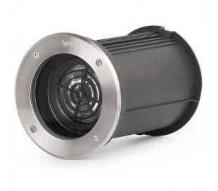 Techno-8 Downlight acier inoxydable nickel mat LED QR111 externe