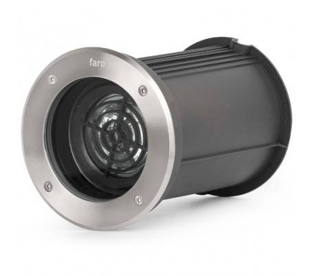 Techno-8 Downlight acier inoxydable nickel mat LED QR111 externe