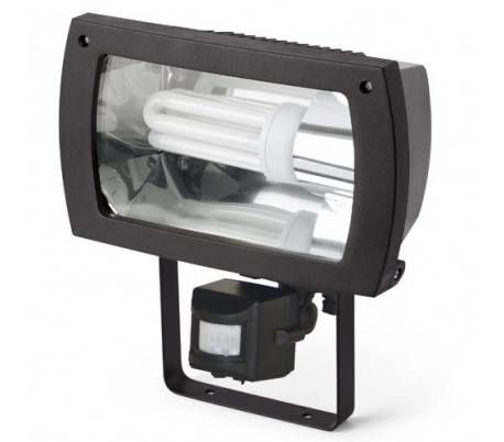 Projecteur Madol PIR polycarbonate extérieure noire E27