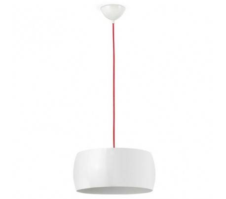 Nanko pendentif en aluminium pour plafond interne E27 blanc