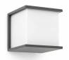 Appliquer en aluminium injecté. Kubick E27 gris foncé extérieure