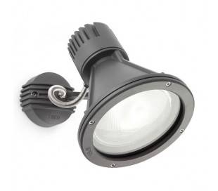 Projecteur en aluminium injecté. PROJET extérieure gris foncé E27