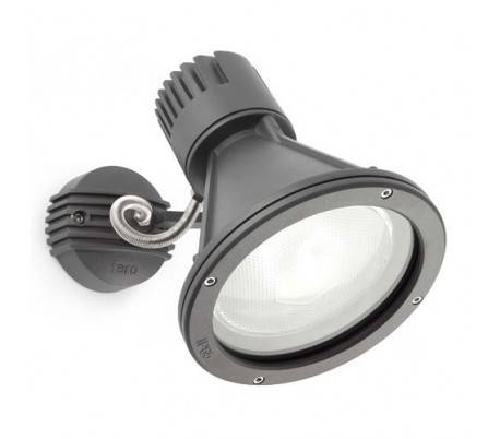 Projecteur en aluminium injecté. PROJET extérieure gris foncé E27