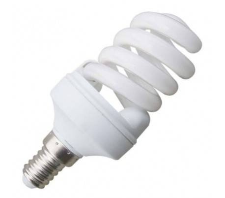 Boîte de 10 ampoules basse consommation Microespiral 11W E14 5000K