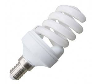 Boîte de 10 ampoules de faible puissance Microespiral 11W E27 2700K