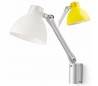 Applique E27 aluminium et PVC jaune - SELENE