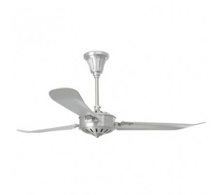Ventilateur de plafond avec contrôle de couleur nickel mat à distance - Conception Faro AOBA