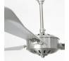 Ventilateur de plafond avec contrôle de couleur nickel mat à distance - Conception Faro AOBA