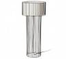 Linda, lampe de pied, Textil en noir E27 