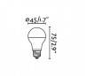 Ampoules décoratif Faro G45 E27 40W 350Cd miroir